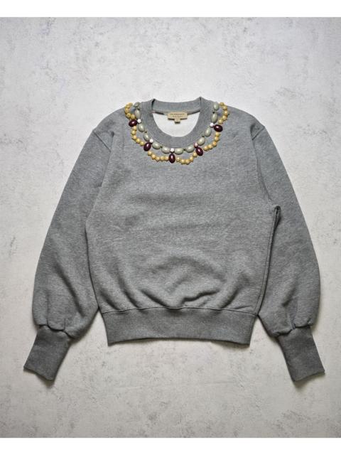 Burberry Burberry London England Embellished Crew Neck Sweatshir