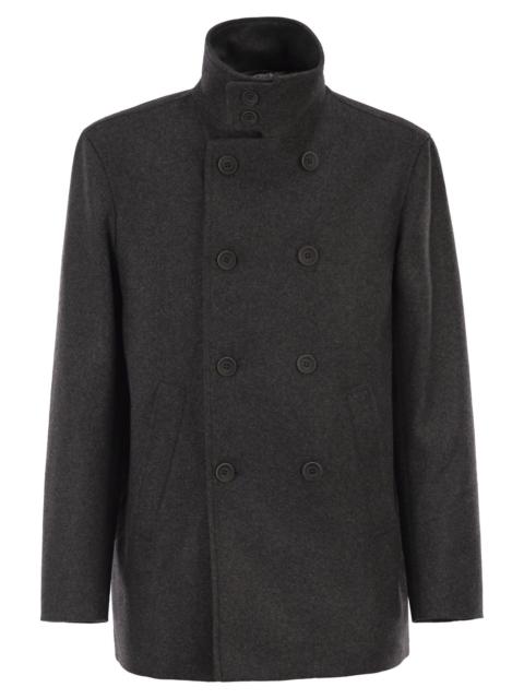 Herno Herno Men Double-Breasted Coat In Wool Blend