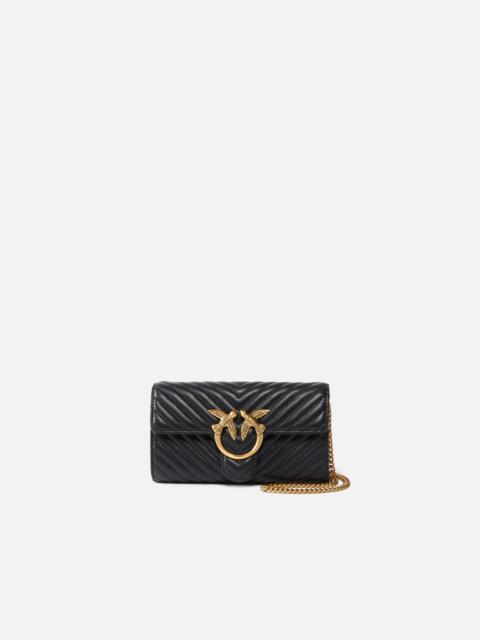 PINKO LOVE BAG ONE WALLET CHEVRON