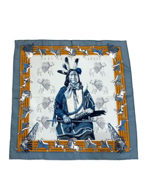 Hermès HERMES PANI LA SHAR PAWNEE SILK HANDKERCHIEF SCARF