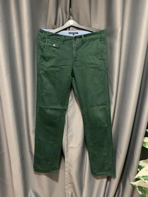 R.Newbold Slim Fit Dark Green Khaki Pants