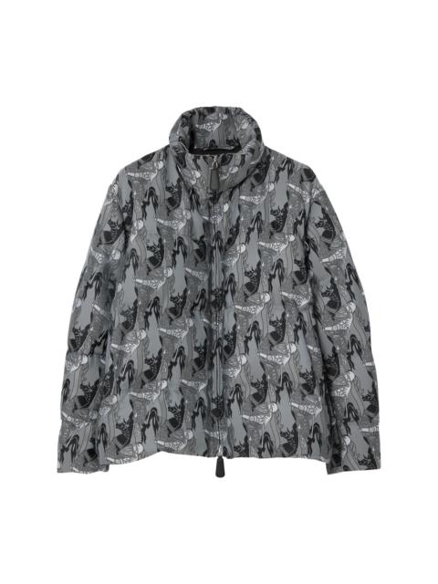 Burberry abstract-print padded jacket