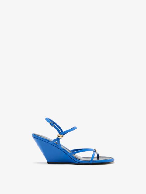Proenza Schouler Coil Wedge Sandals in Slick Nappa