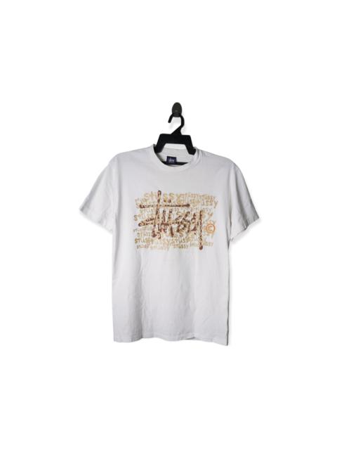 Other Designers Vintage - Vintage Stussy Spellout Arts Single Stitch Tee