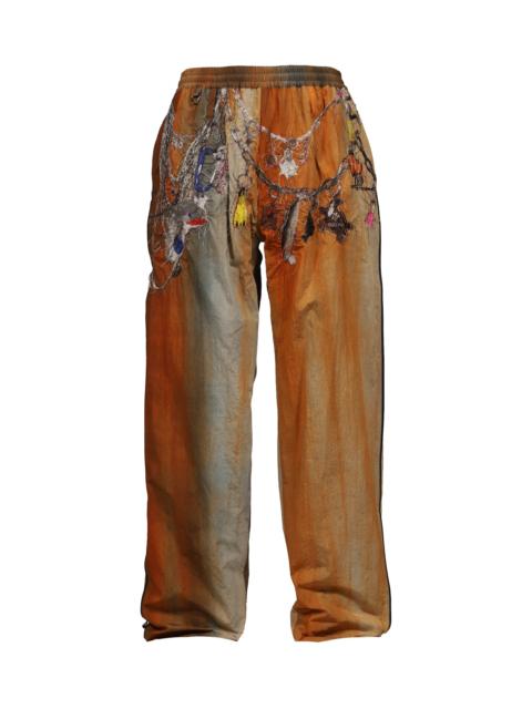doublet EMBROIDERED CHAIN TRACK PANTS / BRW