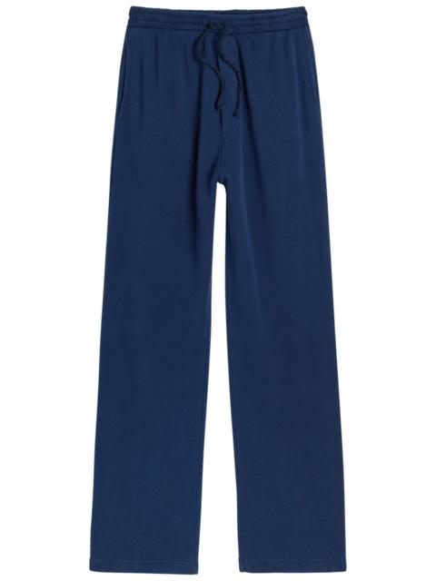 The Elder Statesman The Elder Statesman Daily Logo-embroidered Cotton and Cashmere-blend Sweatpants