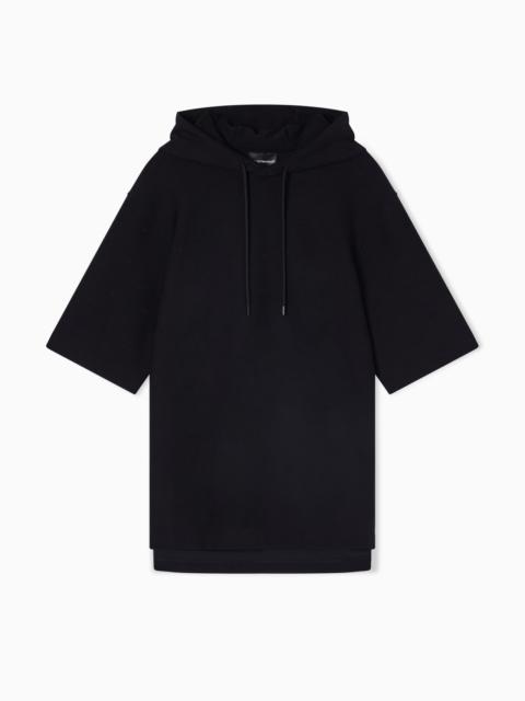 EMPORIO ARMANI LYOCELL AND COTTON INTERLOCK SWEATSHIRT