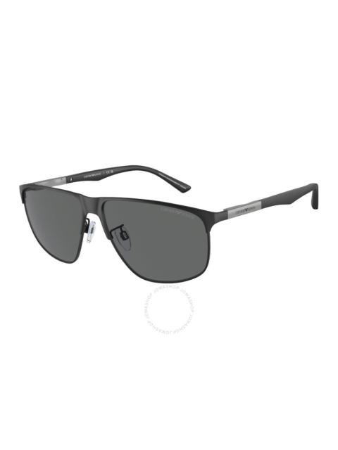 EMPORIO ARMANI Emporio Armani Dark Grey Rectangular Men's Sunglasses EA2094 300187 60