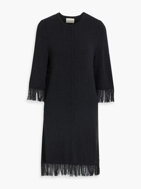Loulou de Saison Cella fringed knitted dress