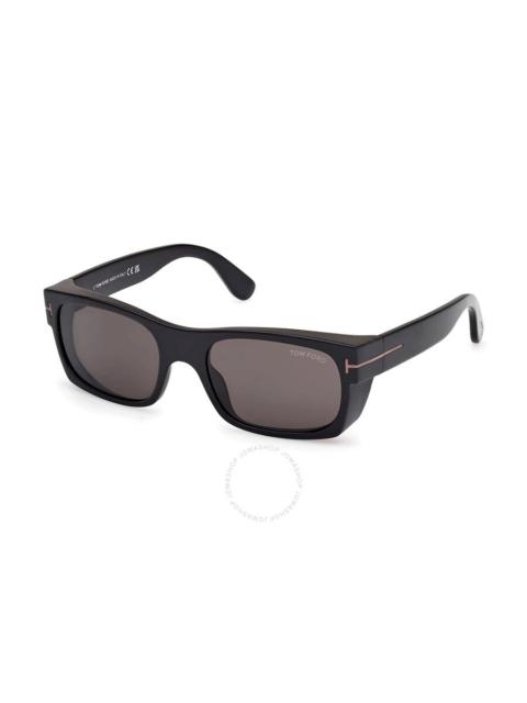 TOM FORD Tom Ford Juan Smoke Rectangular Men's Sunglasses FT1181-N 01A 56