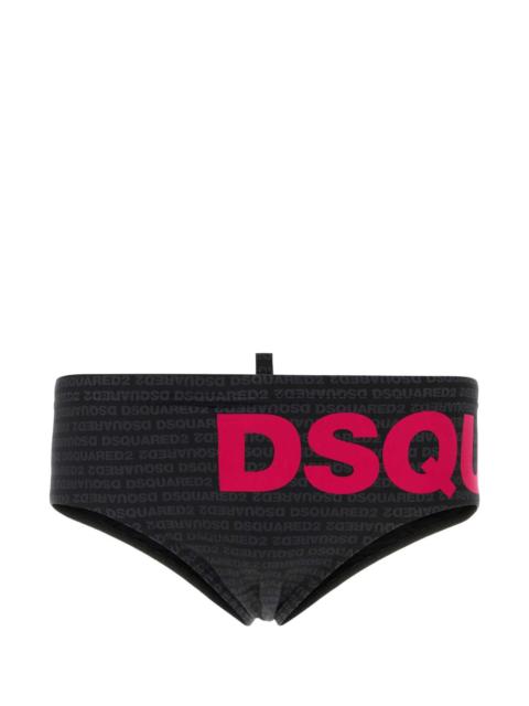 DSQUARED2 Dsquared Men Printed Stretch Nylon Swimming Brief