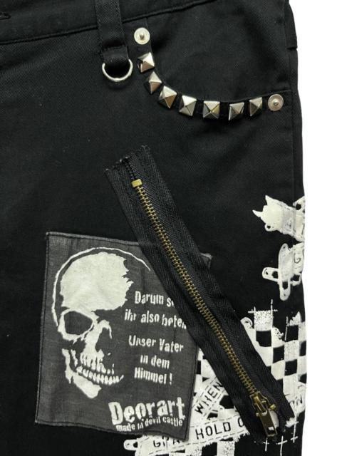 Other Designers Japanese Brand - 💀DEORART MADE IN DEVIL CASTLE PUNK Skull Bondage Skinny