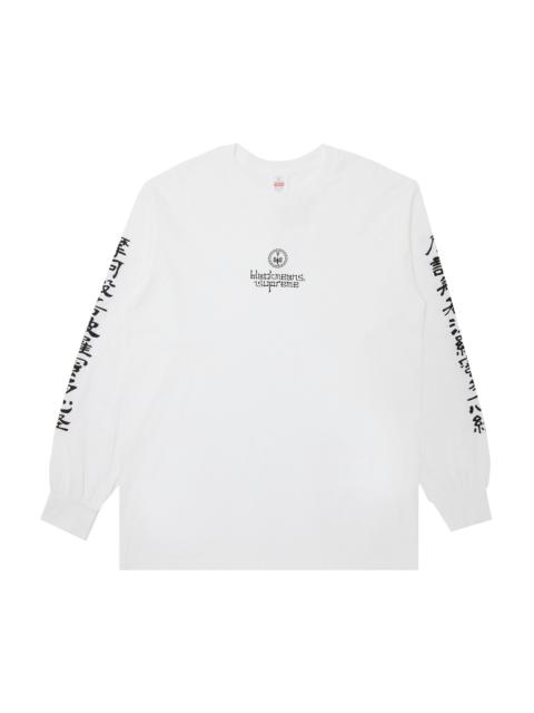 Supreme Supreme x blackmeans Long-Sleeve Tee 'White'