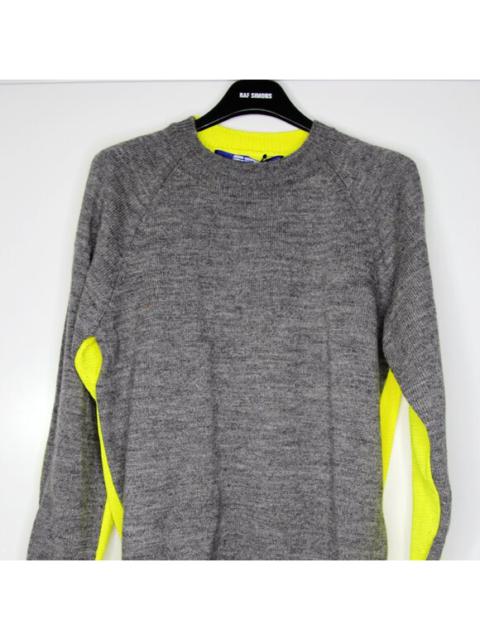 Junya Watanabe MAN BNWT AW18 JUNYA WATANABE TWO TONE FLORESCENT SWEATER S