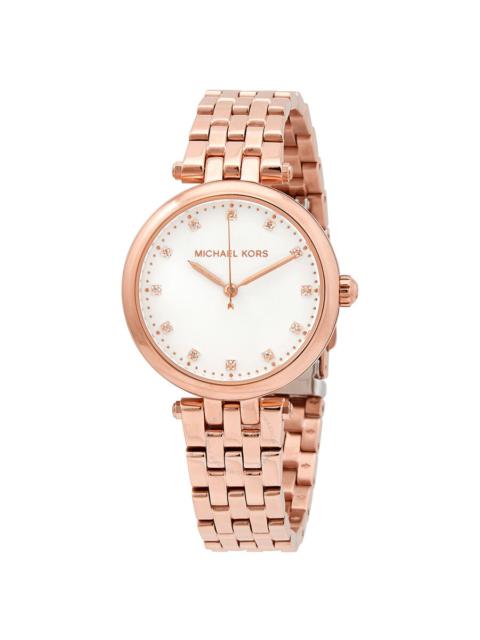 Other Designers Michael Kors - Michael Kors Diamond Darci Quartz White Dial Ladies Watch MK4568