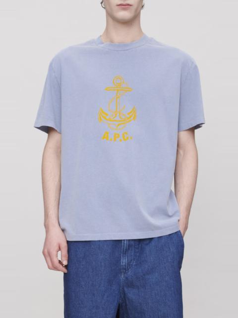 A.P.C. A.P.C. Davy Graphic T-Shirt in Iac Blue Grey at Nordstrom