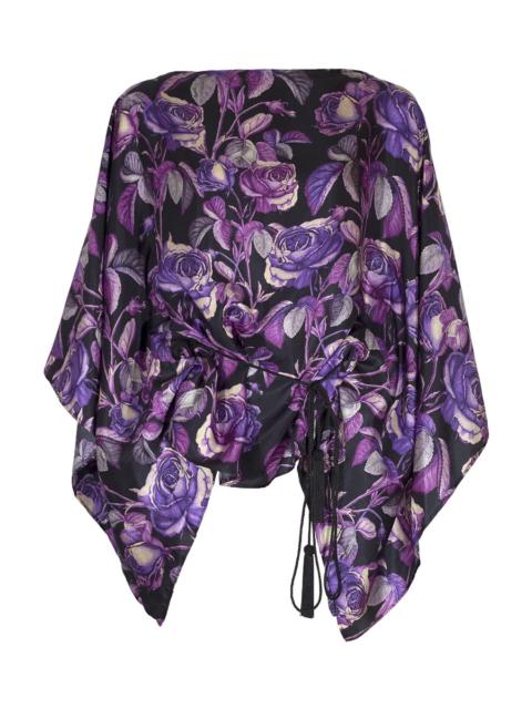 Roberto Cavalli Poncho Blouse with Belt