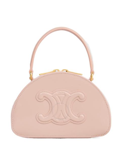 Celine Half Moon Case In Patent Calfskin - Poudre