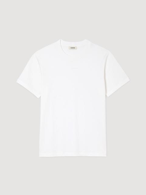 Sandro COTTON T-SHIRT WITH LOGO