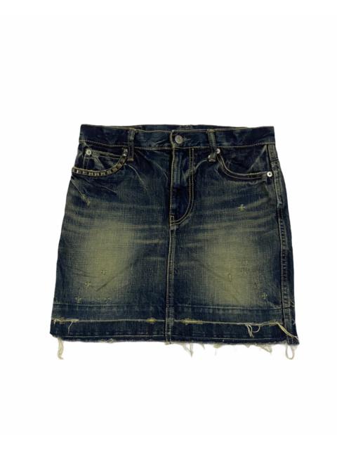 Vtg🔥Hysteric Glamour Stud Denim Mini Skirt