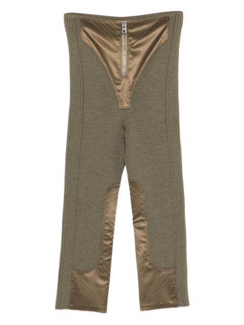 Jean Paul Gaultier zip-fastening panel-detail trousers