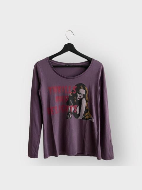 Vintage - STEAL! 2000s Hysteric Glamour Thrills & Delights Girl LS Tee