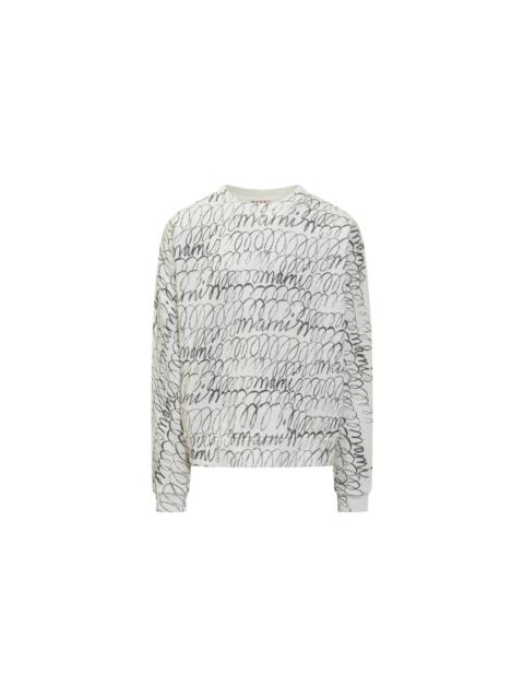 Marni LONG-SLEEVED SWEATSHIRT (NATURAL WHITE)