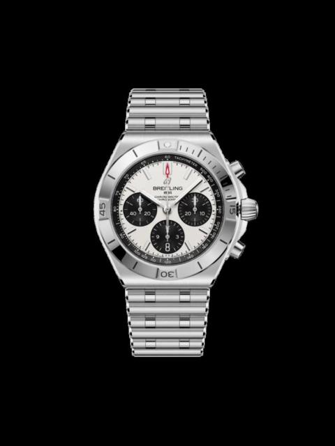 BREITLING Breitling Chronomat Chronograph Automatic Chronometer Silver Dial Men's Watch AB0158101A1A1