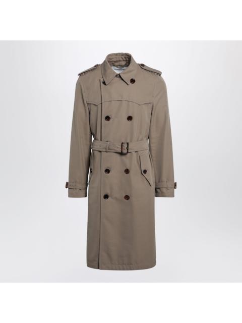 Burberry Burberry Short Foxfield Trench Coat In Cotton And Silk Men