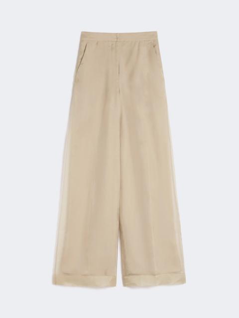 Max Mara Silk organza trousers - SAND