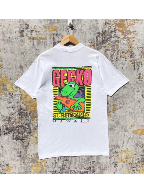 Other Designers Vintage 90s Gecko Surfboards Hawaii Shirt Back Hit Gecko