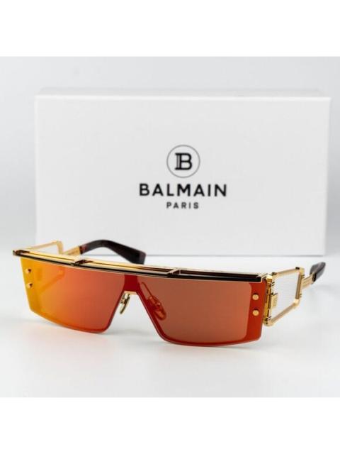 Balmain Balmain Women Sunglasses Gold Red Mirror Shield WONDER BOY - III BPS-127C-145