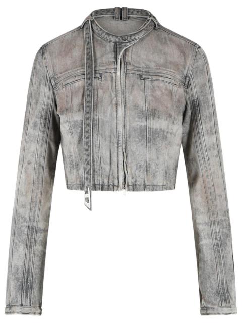 Diesel Diesel SAPHIX Grey Cotton Blend Jacket Women