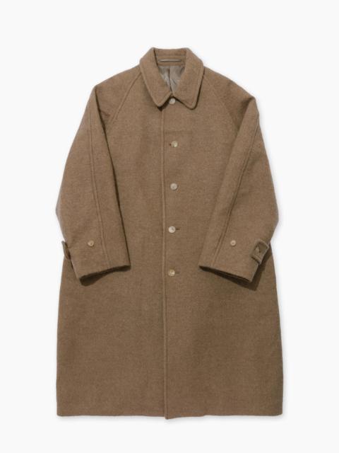 KAPTAIN SUNSHINE KAPTAIN SUNSHINE UMBRELLA COAT WOOL TOP KHAKI