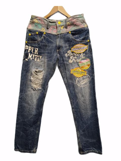 Other Designers Distressed Denim - 🔥SALE🔥 Printing Denim With Patched