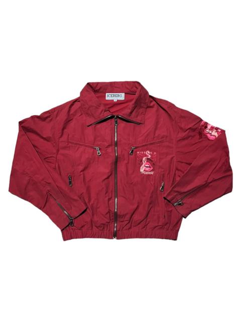 Other Designers VERY RARE VINTAGE JACKET ICEBERG KISSING A SMOKER ART