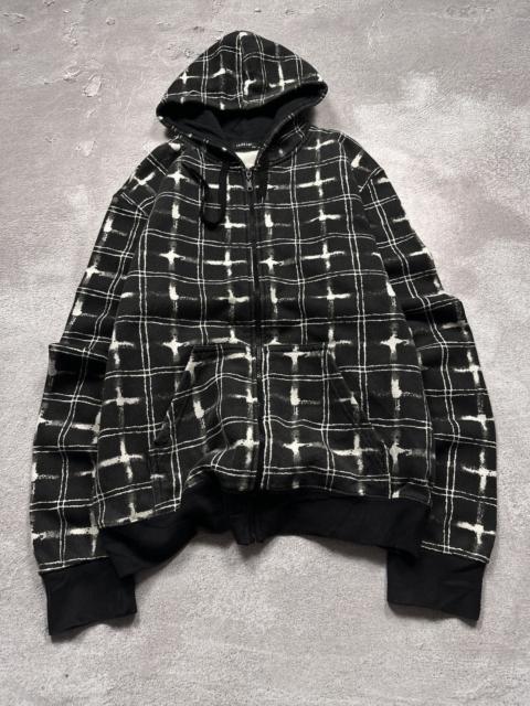 Other Designers Japanese Brand - Vintage Y2K Avant Garde Yohji Yamamoto Style AOP Zip Hoodie