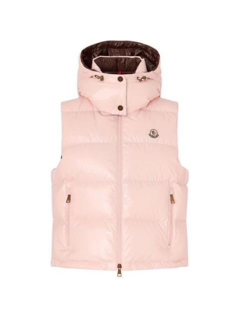 Moncler MONCLER Pink Niverolle Sleeveless Puffer Jacket New & Authen