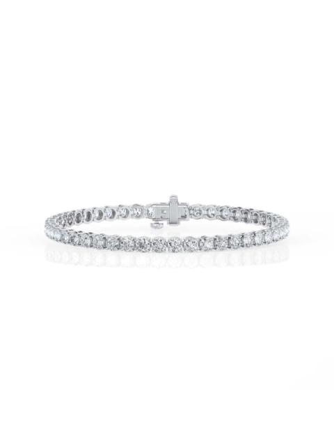 Other Designers Brilliant Diamond 8 Cttw Round Lab Grown Diamond Tennis Bracelet in Sterling Silver, G Color SI Clar