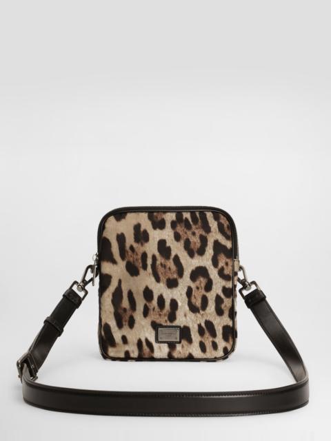 Dolce & Gabbana Leopard-print nylon bag