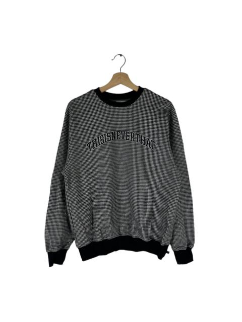 Other Designers Japanese Brand - RARE DESIGN BIG LOGO SWEATSHIRT THISISNEVERTHAT JAPAN MADE