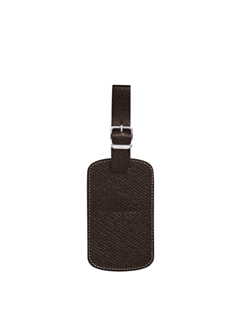 Longchamp Boxford Luggage tag Mocha - Leather