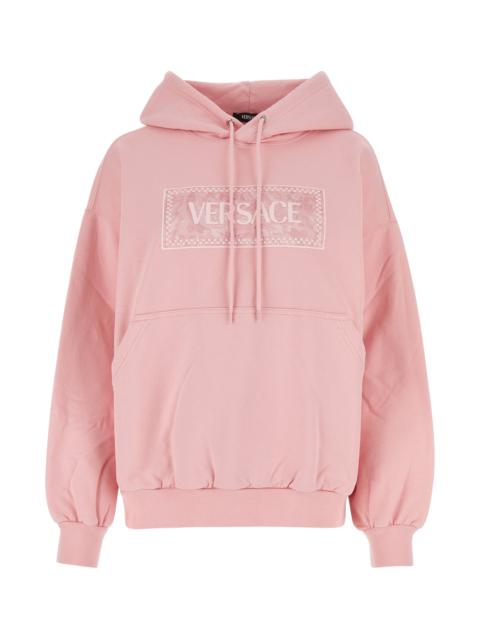 VERSACE Pink cotton sweatshirt