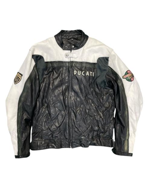 Other Designers Vintage Ducati Meccanica Bologna Leather Motorcycle Jacket