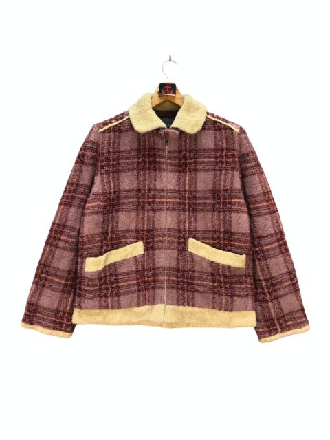 Other Designers Japanese Brand - PAODELO TARTAN FLEECE JACKET #7399-142