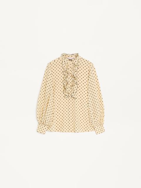 Valentino CREPE DE CHINE SHIRT WITH PLUSDEPOIS PRINT