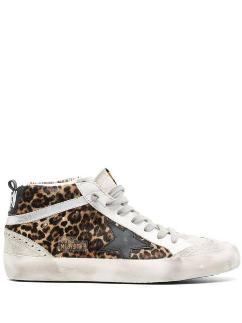 Golden Goose Golden Goose Women Mid Star Leather Sneakers