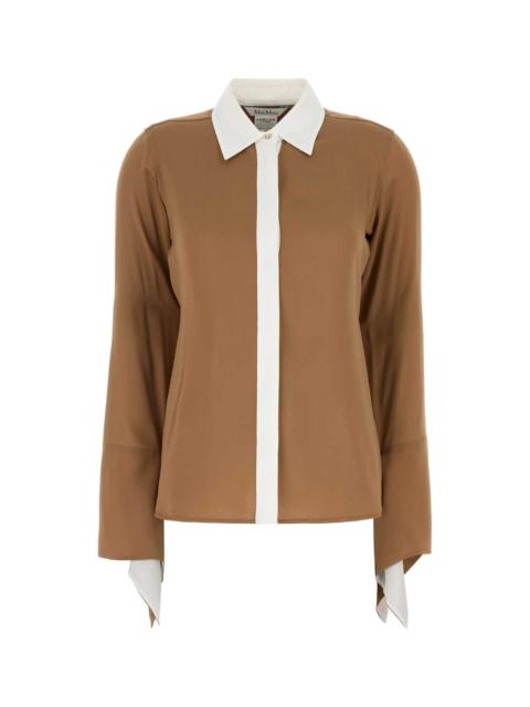 Max Mara Max Mara Women Caramel Crepe Pio Shirt
