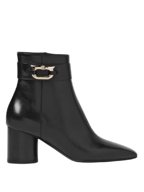 FERRAGAMO Ferragamo Placida Gancini Ornament Anke Boots, Size 7 C