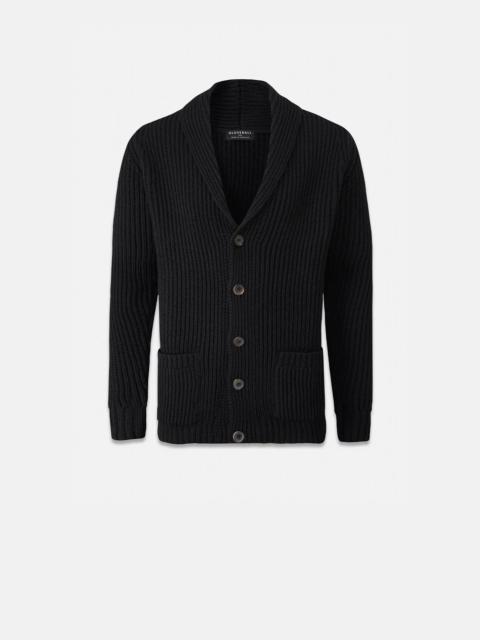 GLOVERALL Men's Shawl Collar Cardigan Black